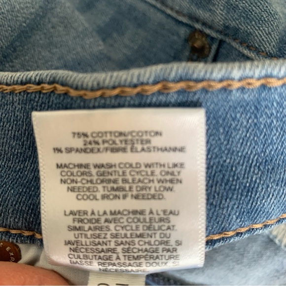 Women’s Express Jeans Light Wash Distressed Stretch Legging Mid Rise 12 Short - Picture 14 of 16